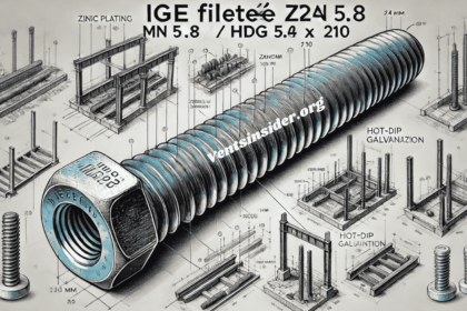 ige filetée zn 5.8 hdg 5.8 m24 x 210