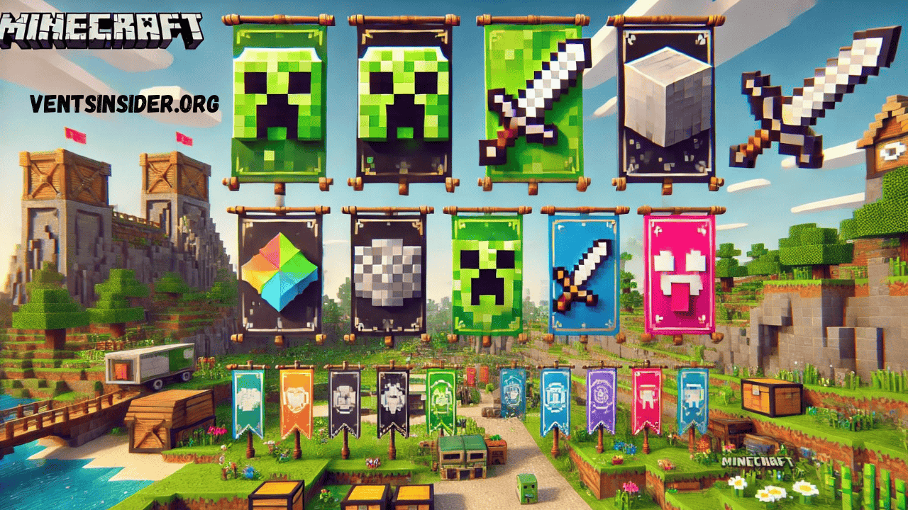 minecraft (2009) game icons banners